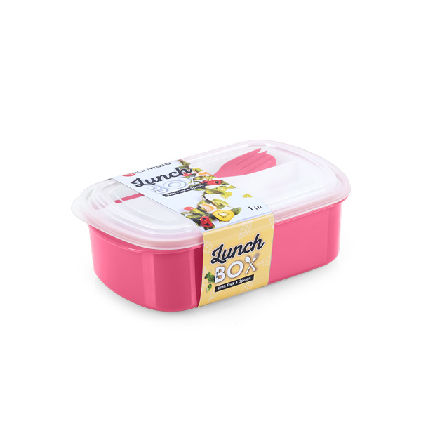 E-1235 Lunch Box with Fork and Spoon
