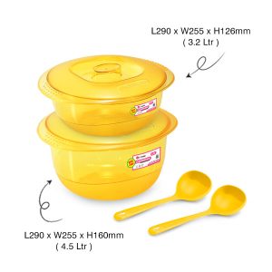 E-1457/58/489 (PS) Casserole Set With Ladle