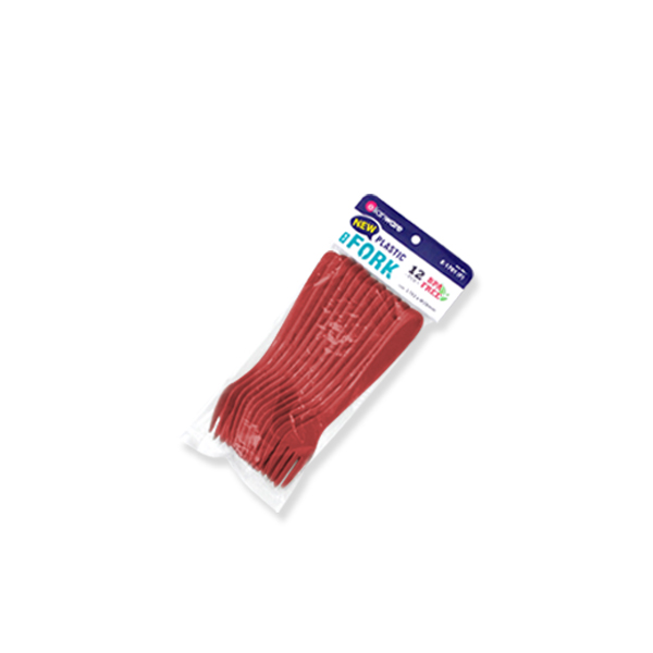 E-1701 (F) Plastic Fork (12 Pcs Pack)