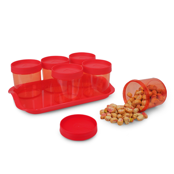 E-1712/1104 Round Container With Tray
