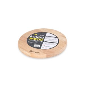 W-10 10" Round Rubber Wood Cutting Board