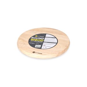 W-11 11" Round Rubber Wood Cutting Board