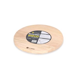 W-12 12" Round Rubber Wood Cutting Board