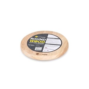 W-9 9" Round Rubber Wood Cutting Board